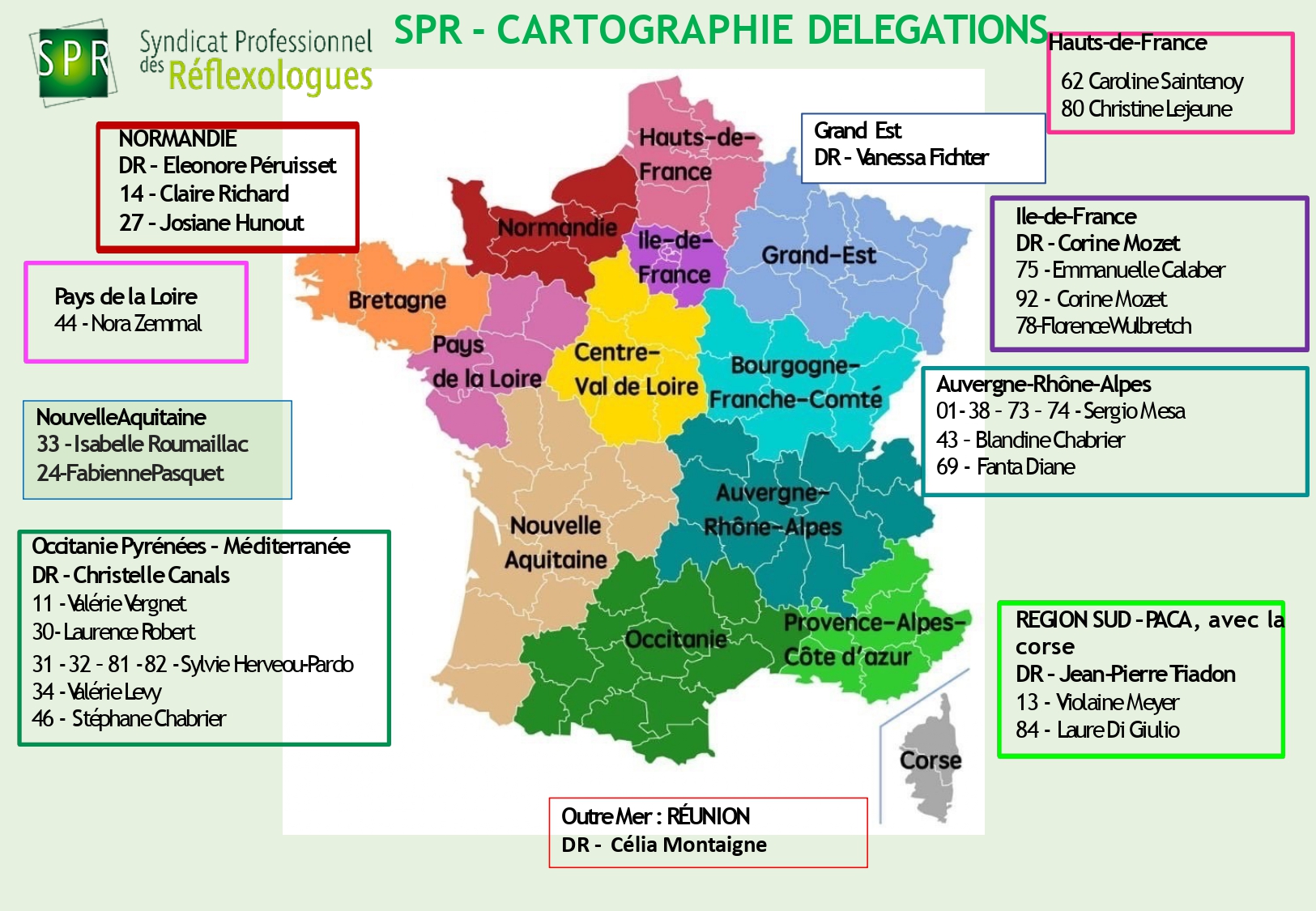 carte regionale delegues SPR